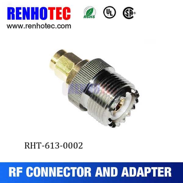 Adapter SO239 UHF Female Jack To SMA Plug Male RF Connector